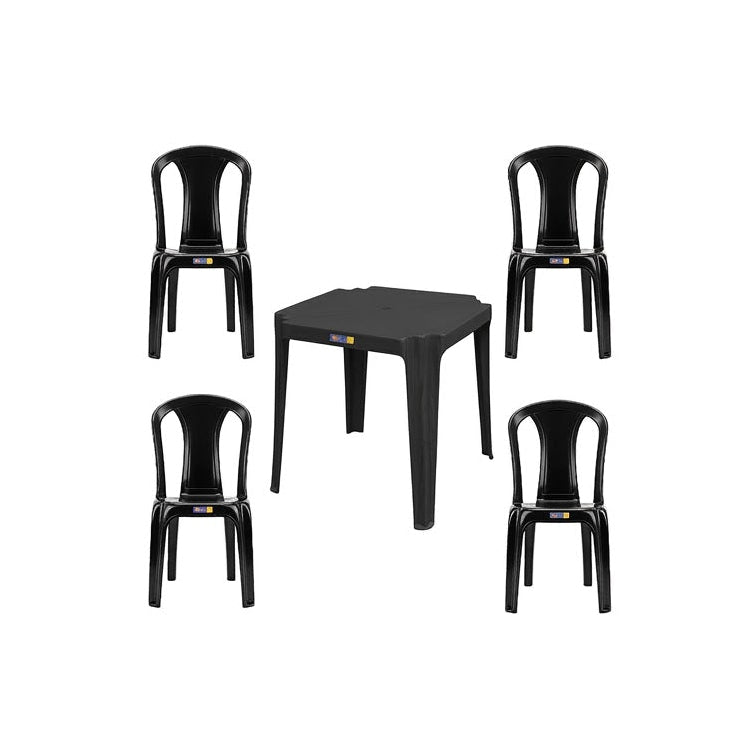 Kit 4 Cadeiras Bistro + 1 Mesa Coururipe